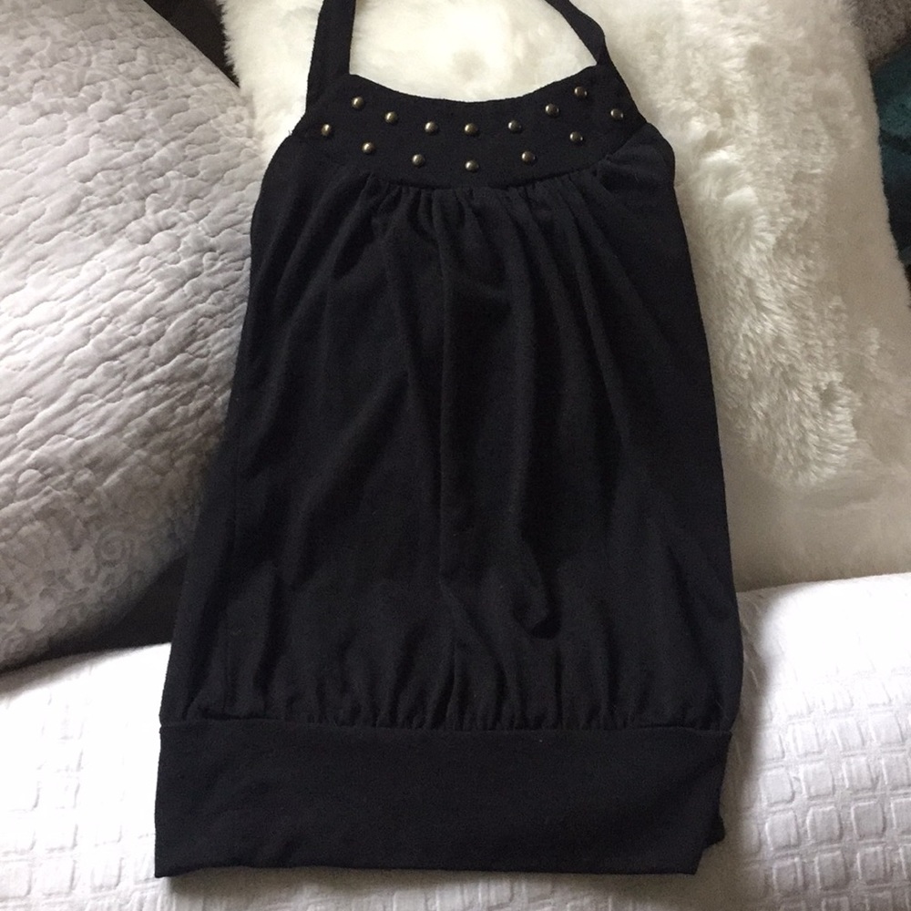 Black halter top